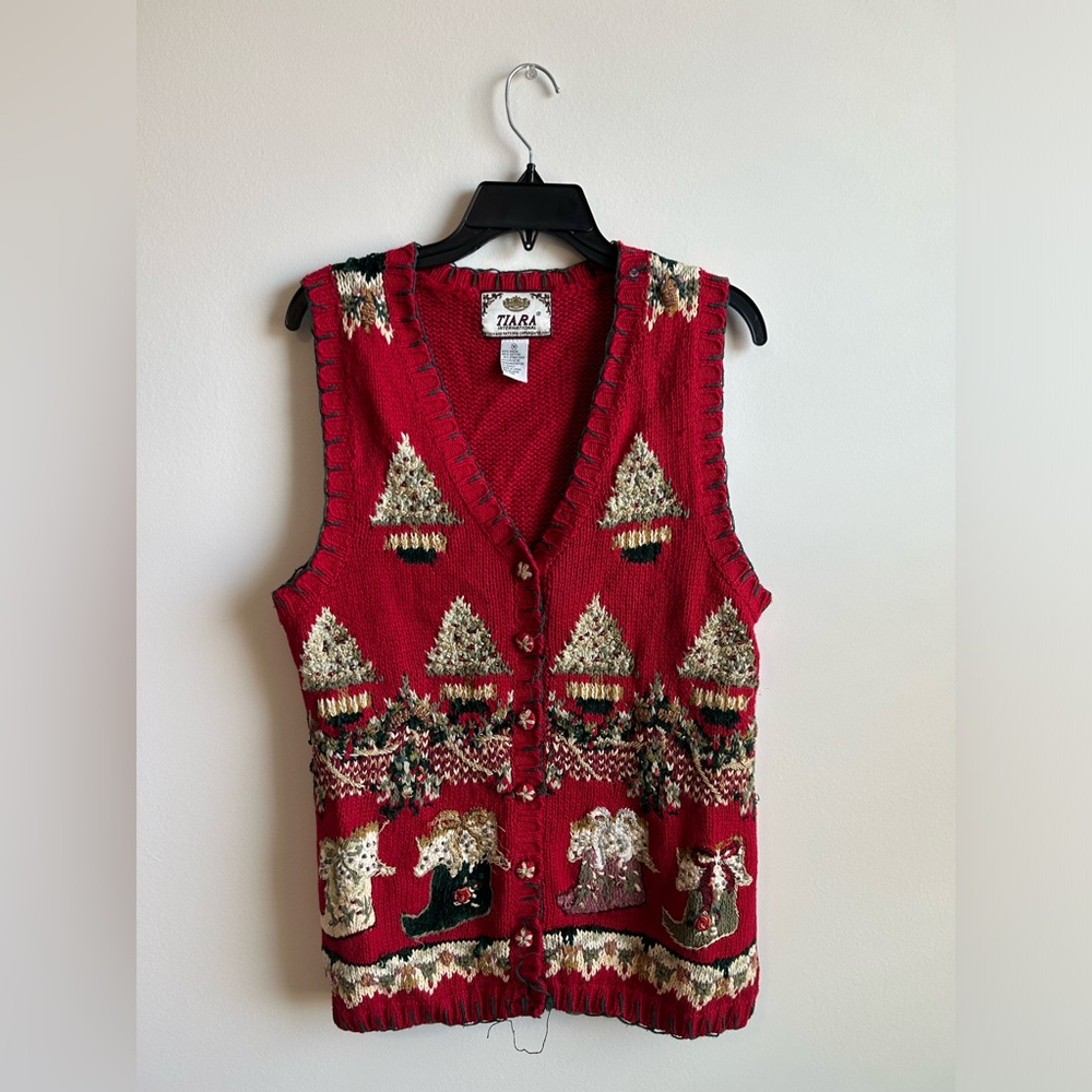 Vintage Christmas Sweater Vest